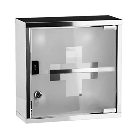 Medical Cabinet First Aid Locking Door and 2 Shelves for 